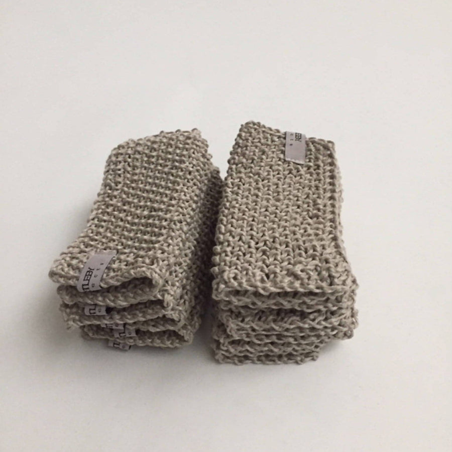 Knit Linen Washcloth