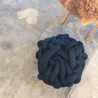 Silk Knot Pouf