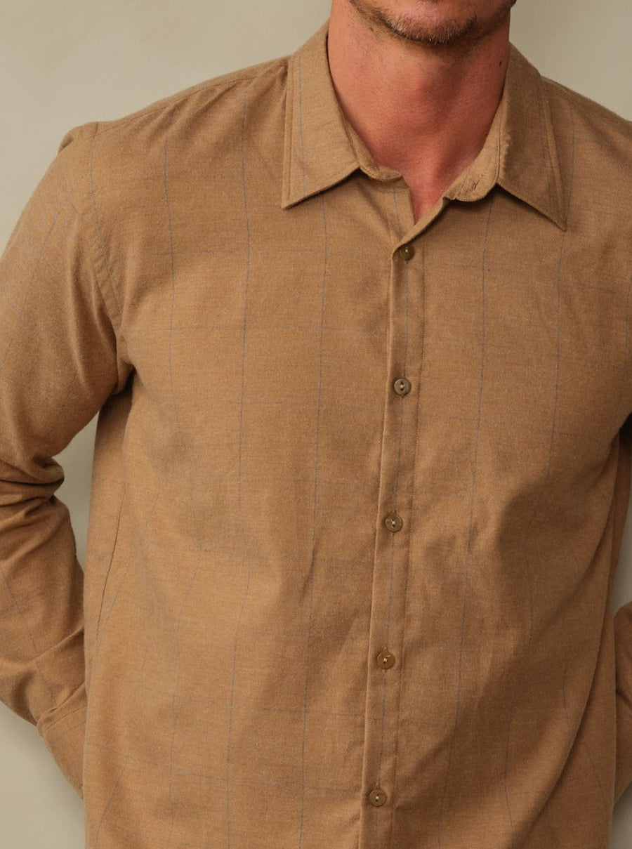 Accord Cashmere Flannel Shirt - Final Sale