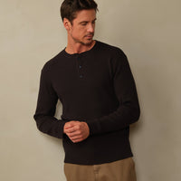 Men's Crosby Organic Cotton Waffle Henley