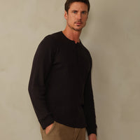 Men's Crosby Organic Cotton Waffle Henley