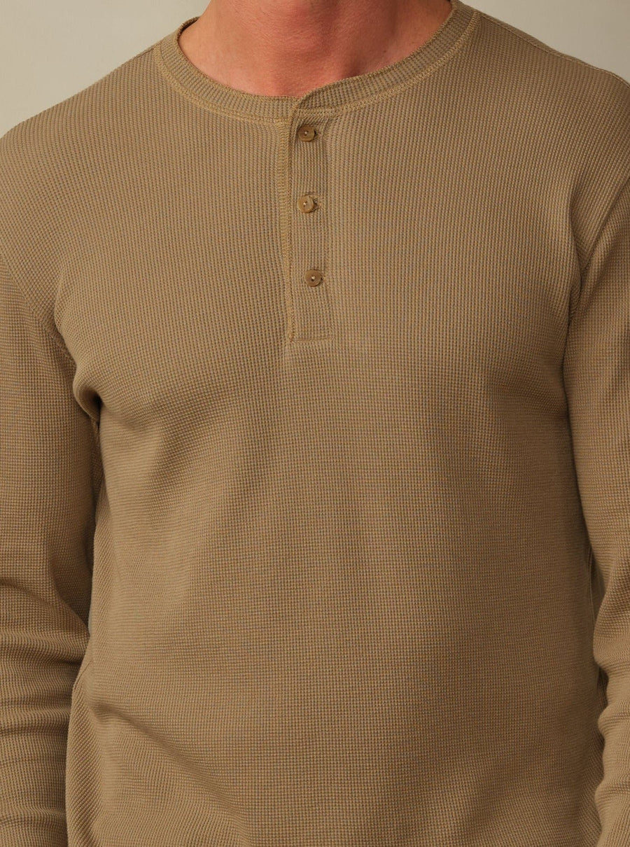 Men's Crosby Organic Cotton Waffle Henley