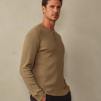 Men's Crosby Organic Cotton Waffle Henley