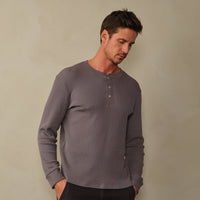 Men's Crosby Organic Cotton Waffle Henley