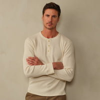 Men's Crosby Organic Cotton Waffle Henley