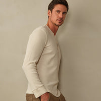 Men's Crosby Organic Cotton Waffle Henley