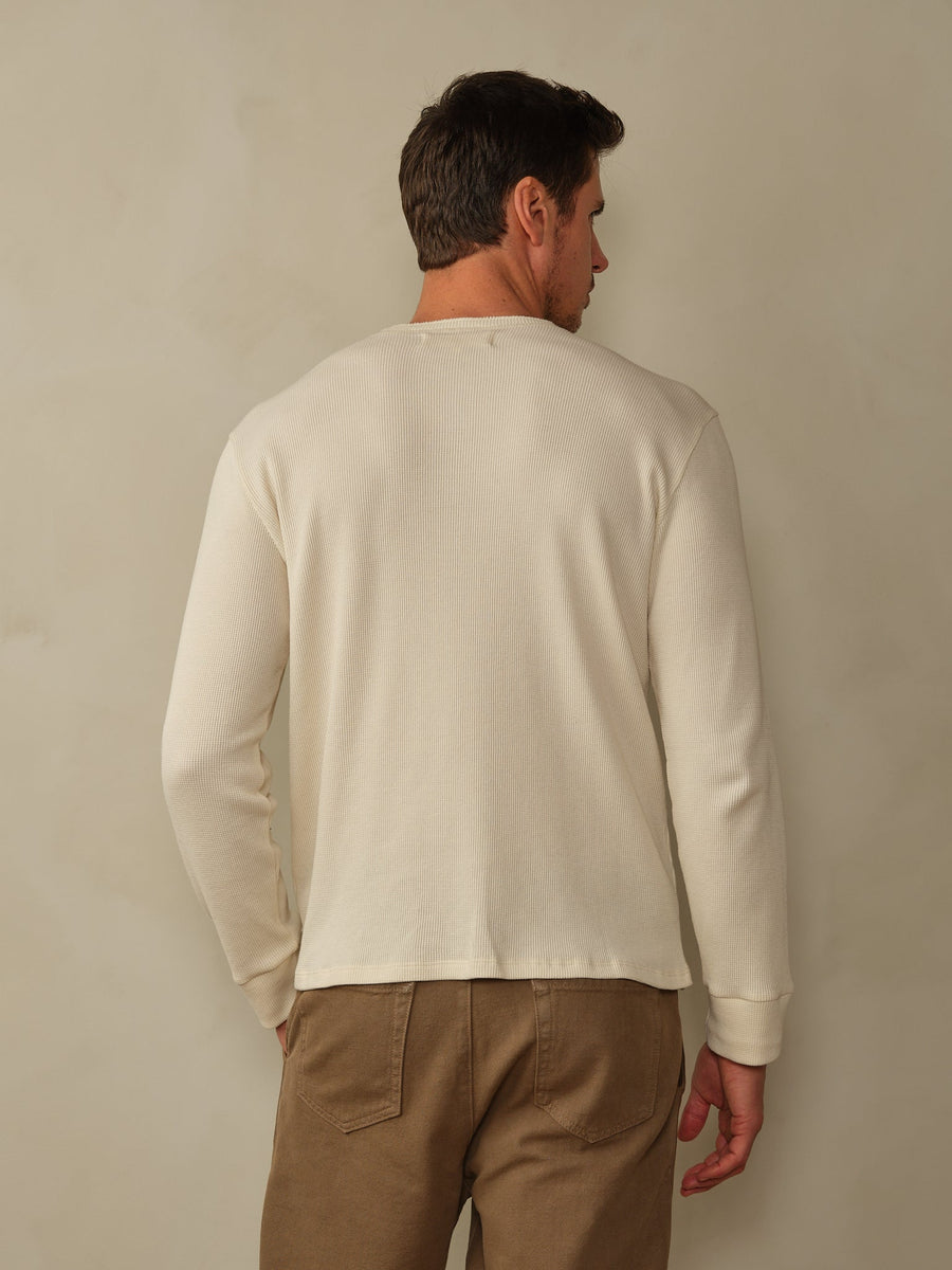 Men's Crosby Organic Cotton Waffle Henley