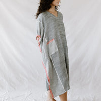 Charcoal Tribeca V-Neck Kaftan