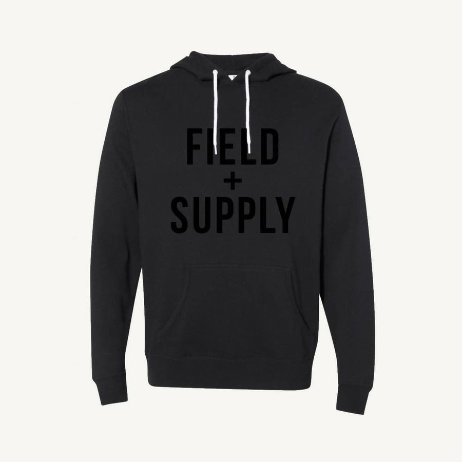 Hooded Sweatshirt - Black / Black