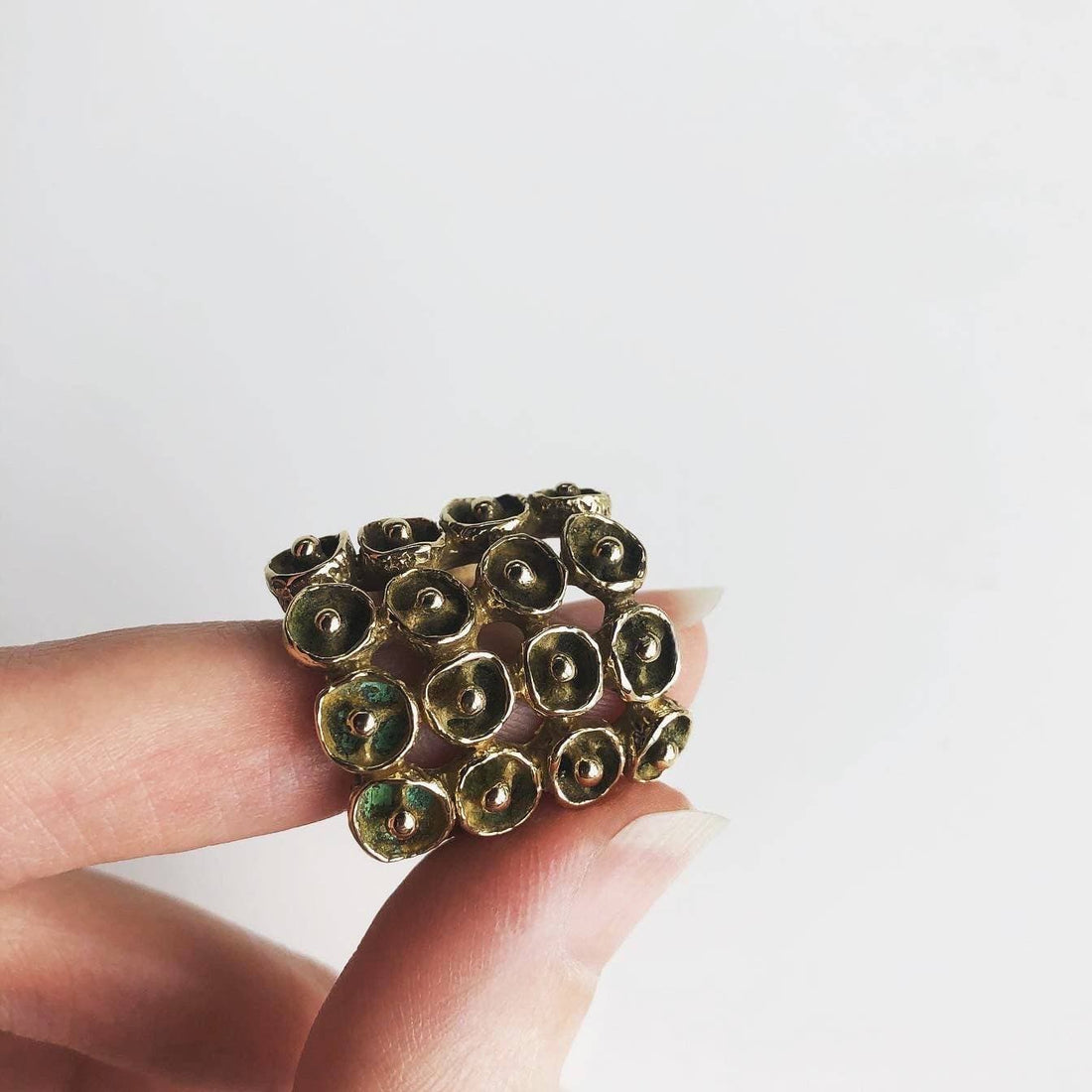 Mosaic Ring - Yellow Bronze