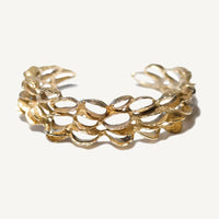 Small Banksia Cuff Bracelet - Yellow Bronze