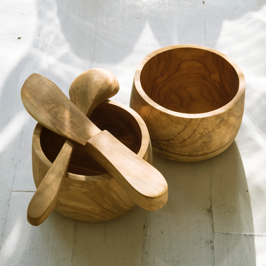 Olive Wood Knife and Spoon