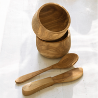Olive Wood Knife and Spoon