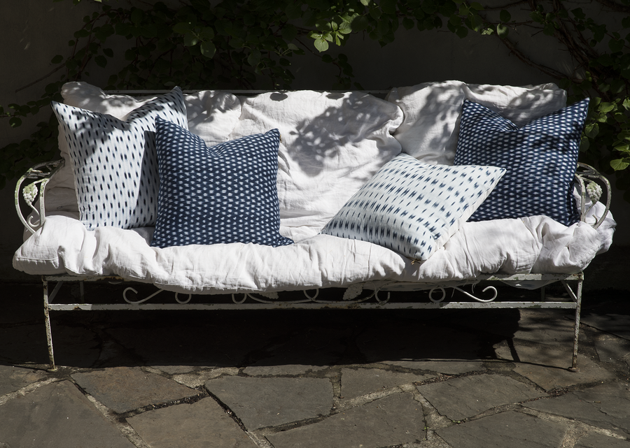 Peruvian Ikat Pillow White