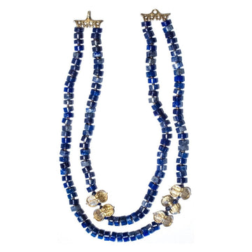 Lapis & Sweet Pittosporum Necklace