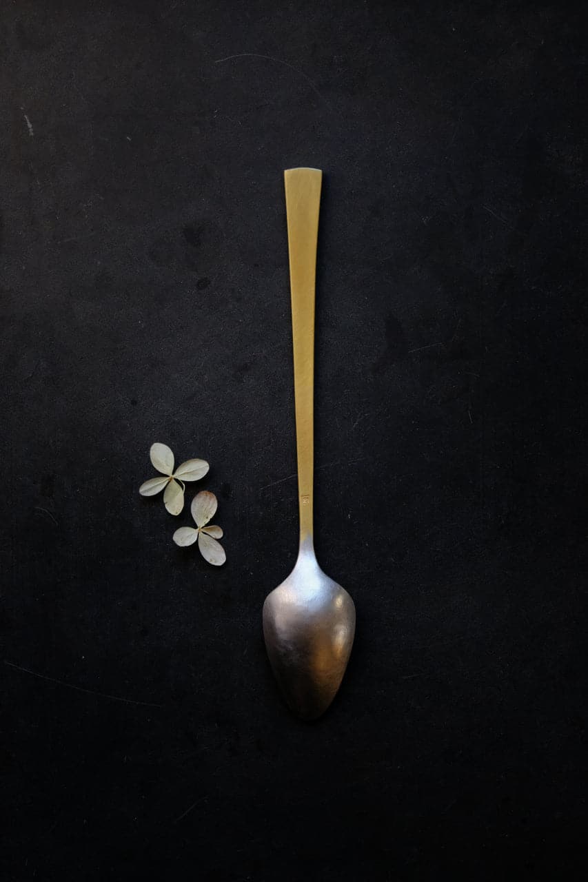 Brass and Tin Tea Spoon