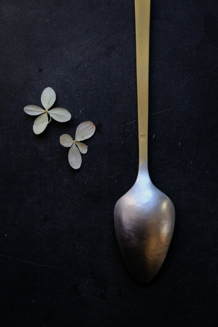 Brass and Tin Tea Spoon