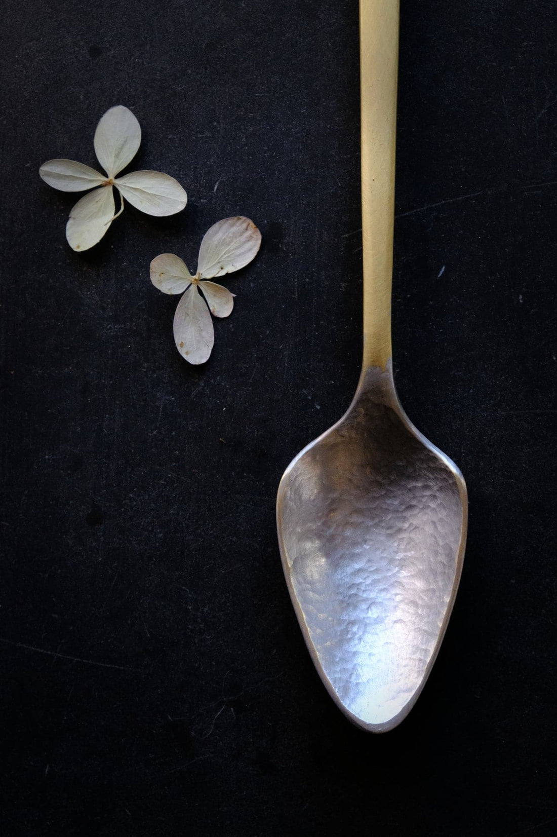 Brass and Tin Tea Spoon