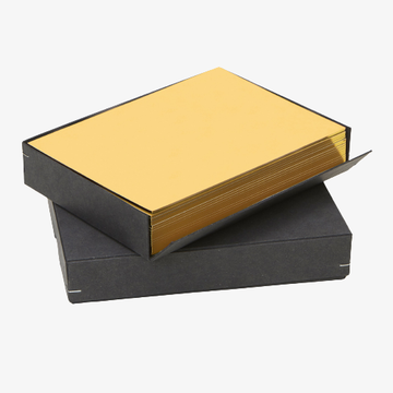 Notecard Set: Yellow with Gold edges