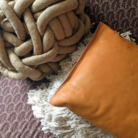 Leather Lumbar Pillow