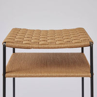 Grid Weave Danish Cord Bar Stool