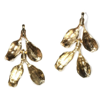 Dyad Two Tier Earrings - Yellow Bronze