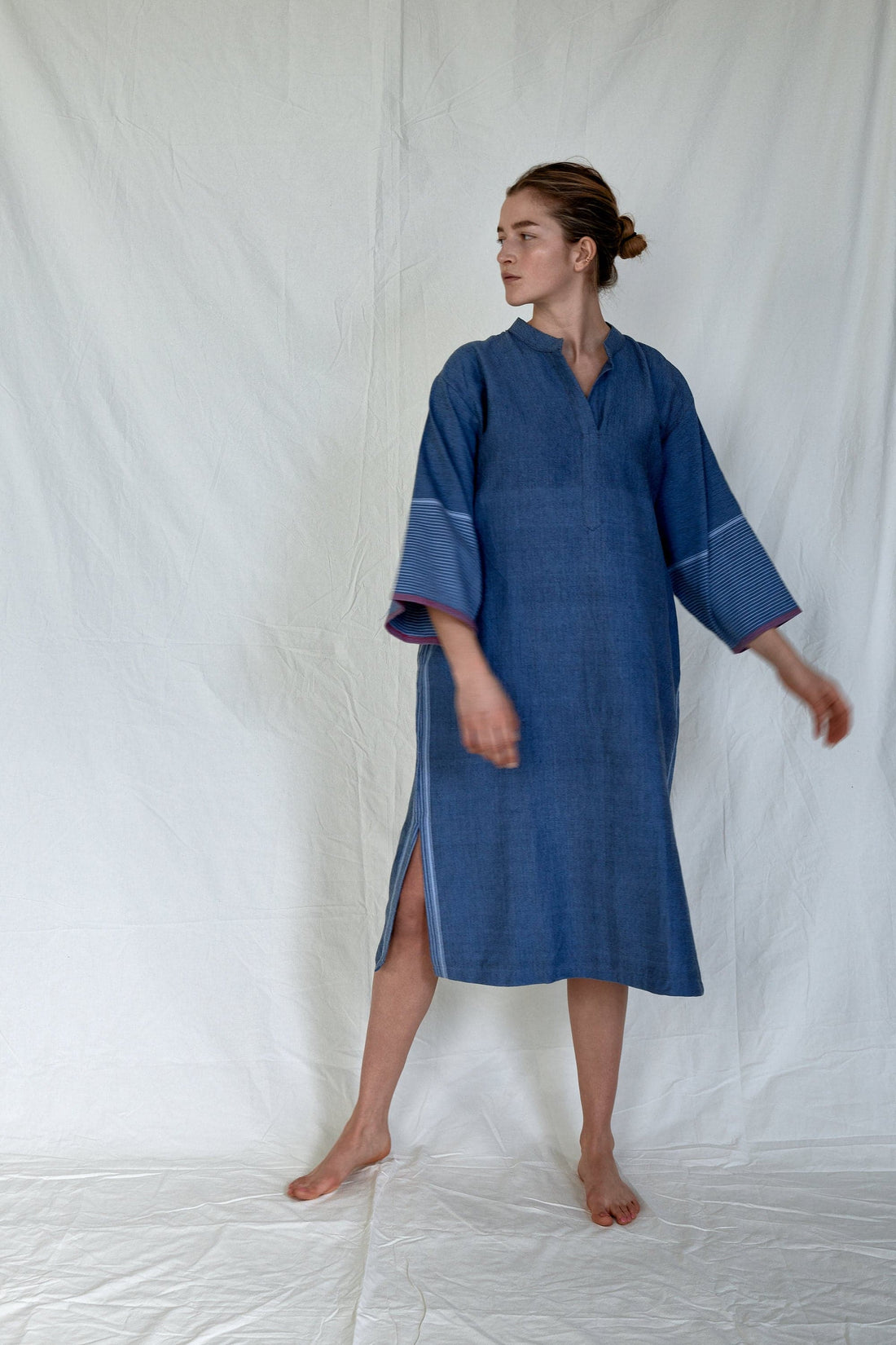 Indigo Tribeca Long Sleeve Maxi Kaftan