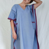 Denim Wash Tribeca V-Neck Kaftan