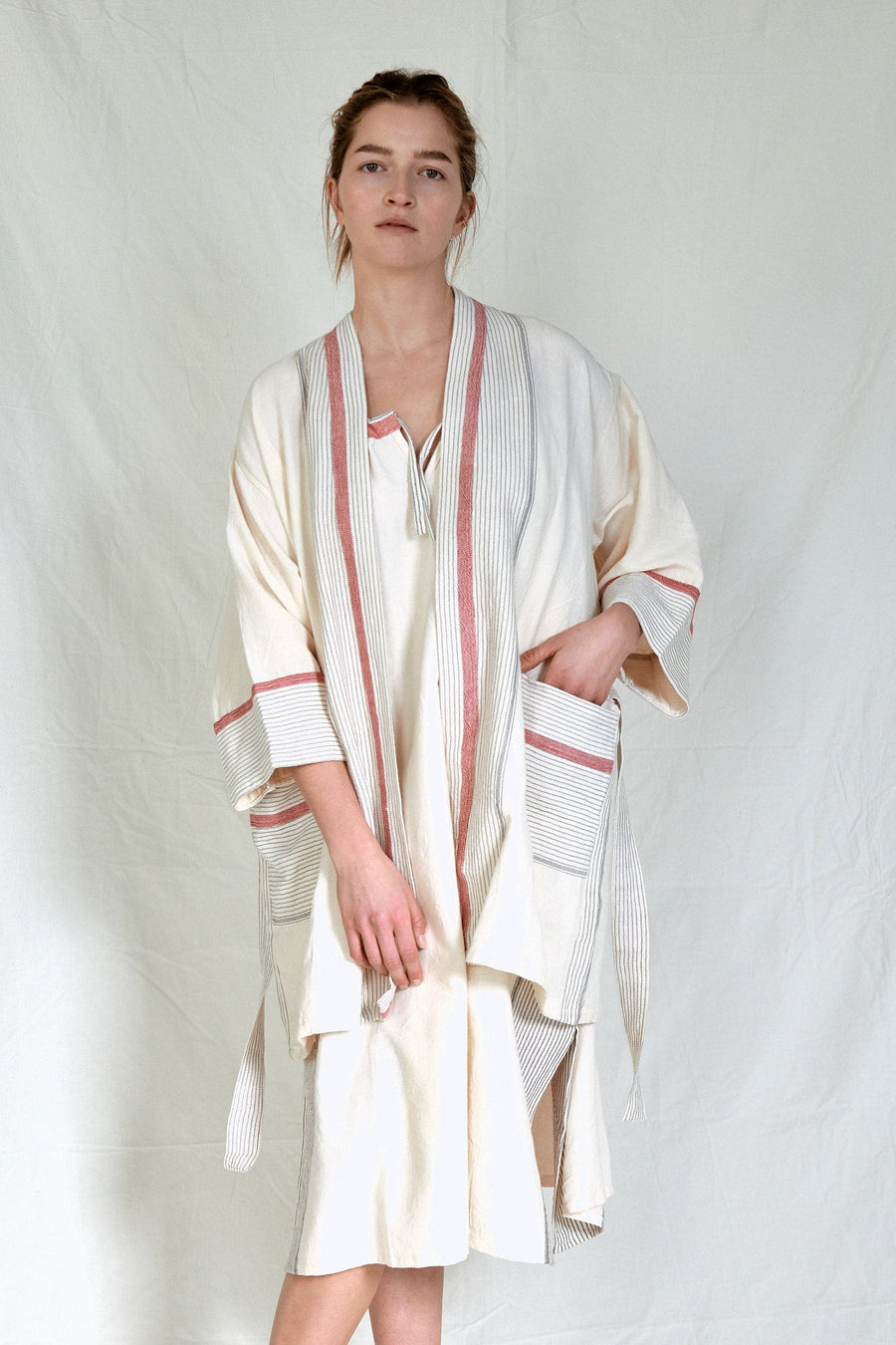 Ivory Cherry Tribeca Short Bathrobe