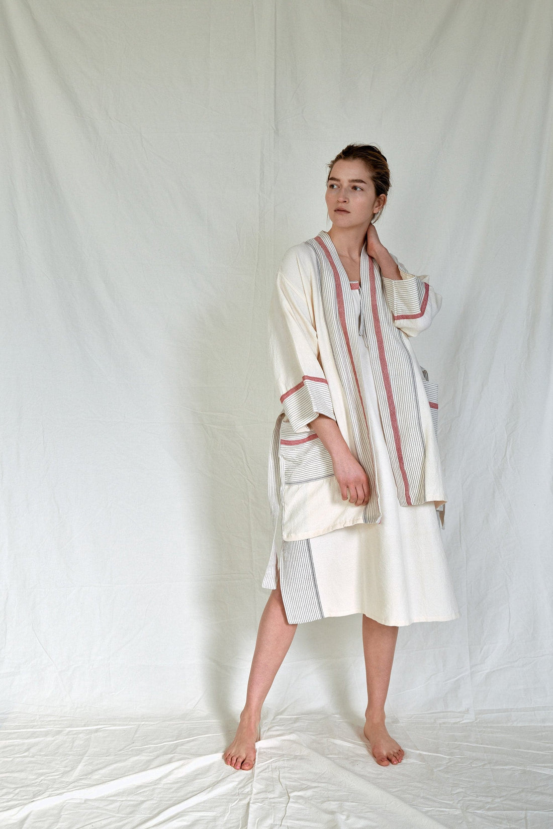 Ivory Cherry Tribeca Short Bathrobe