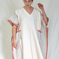 Ivory Cherry Tribeca V-Neck Kaftan