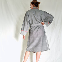 charcoal tribeca long bathrobe