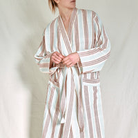 Peach Hudson Long Bathrobe