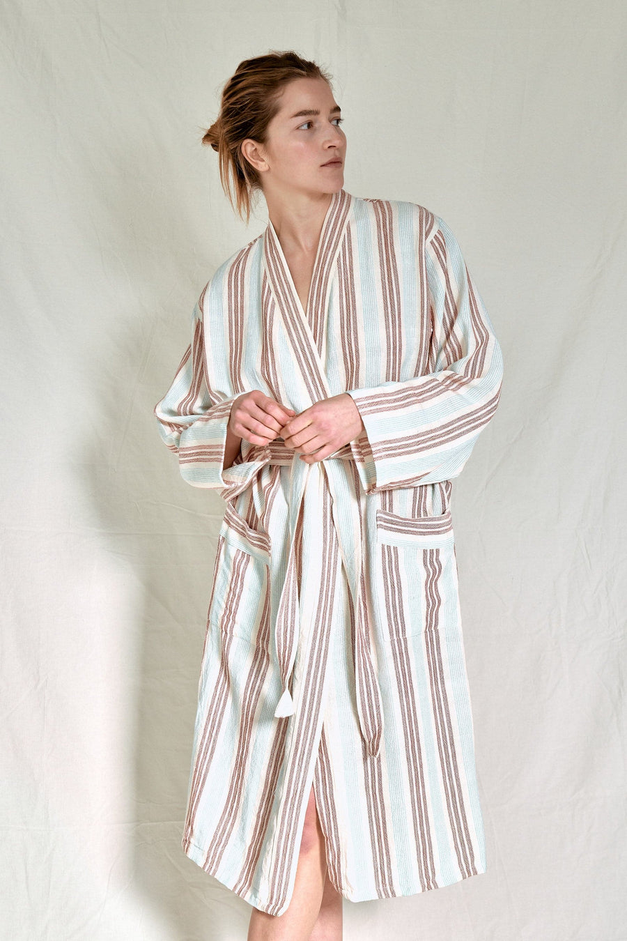 Peach Hudson Long Bathrobe