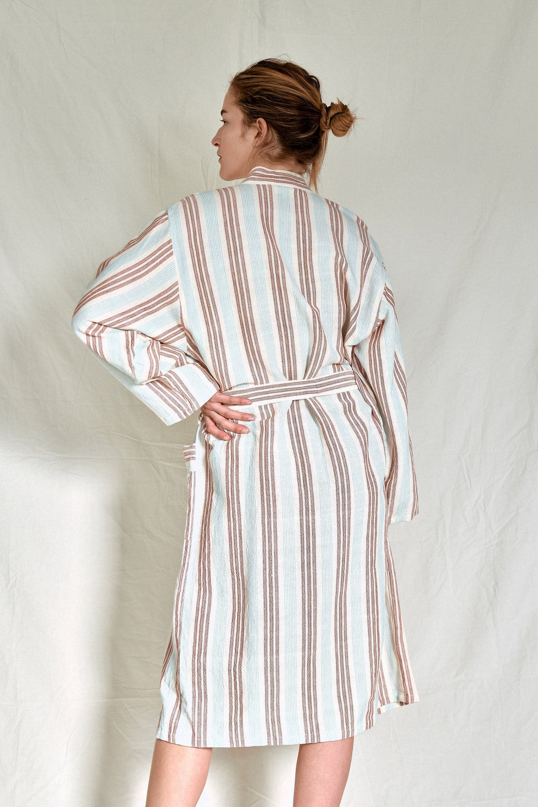 Peach Hudson Long Bathrobe