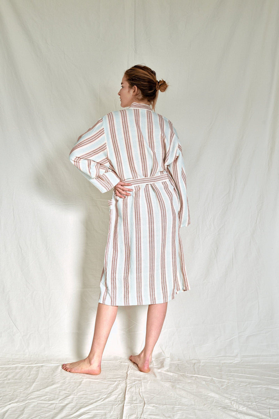 Peach Hudson Long Bathrobe