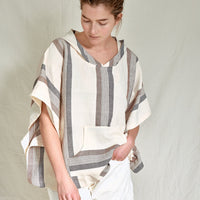 Brown Cream Nomad Poncho