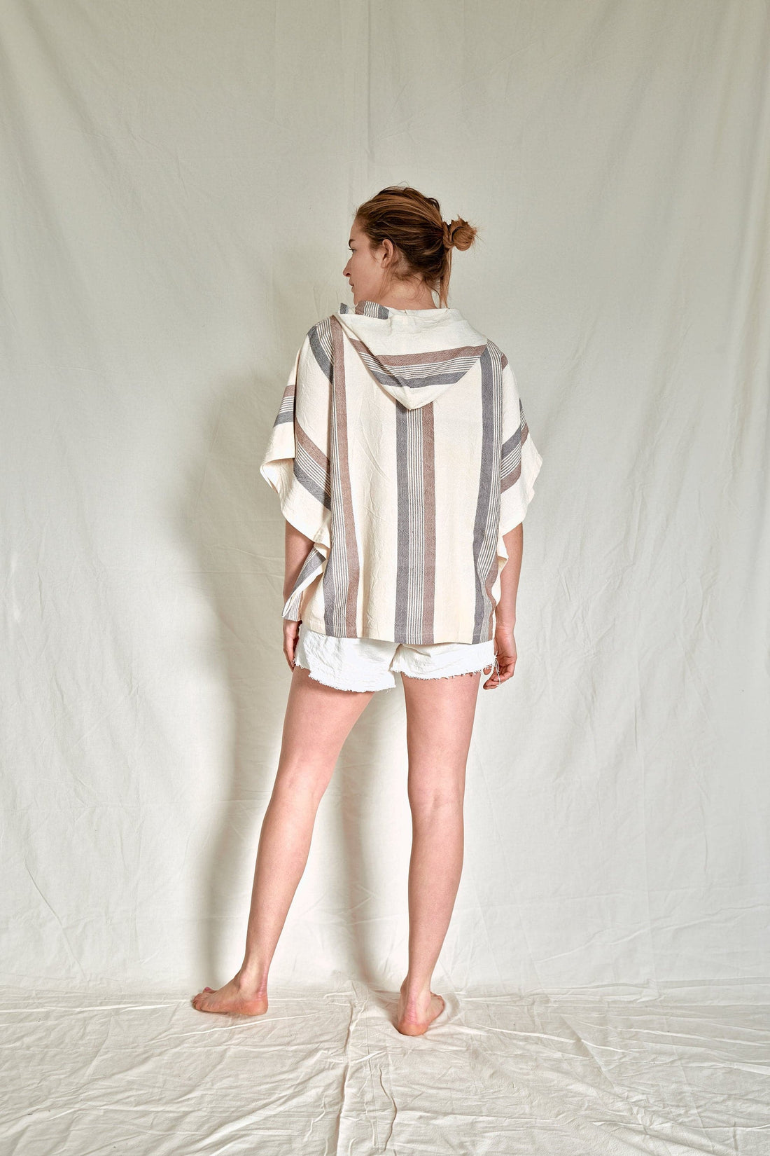 Brown Cream Nomad Poncho