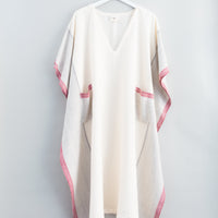 Ivory Cherry Tribeca V-Neck Kaftan