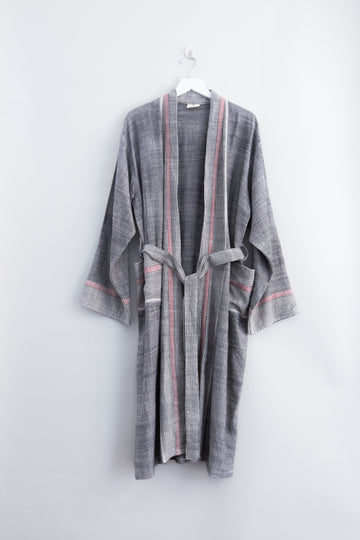 charcoal tribeca long bathrobe