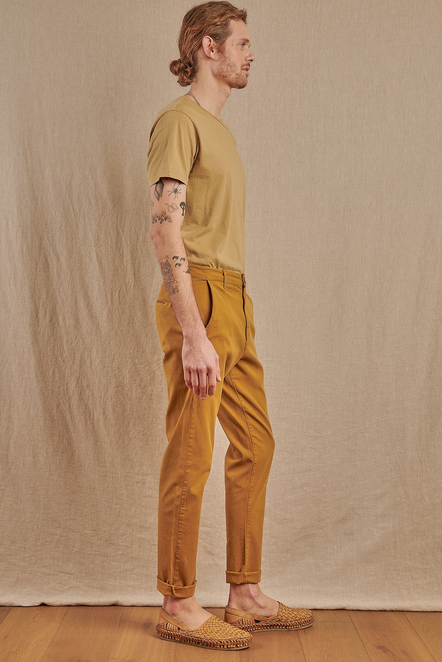 Men's Skye Trouser in Garment Dyed Japanese Twill - Final Sale