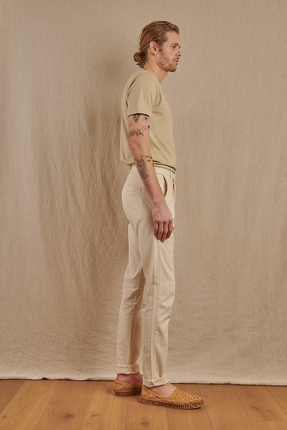 Men's Skye Trouser in Garment Dyed Japanese Twill - Final Sale