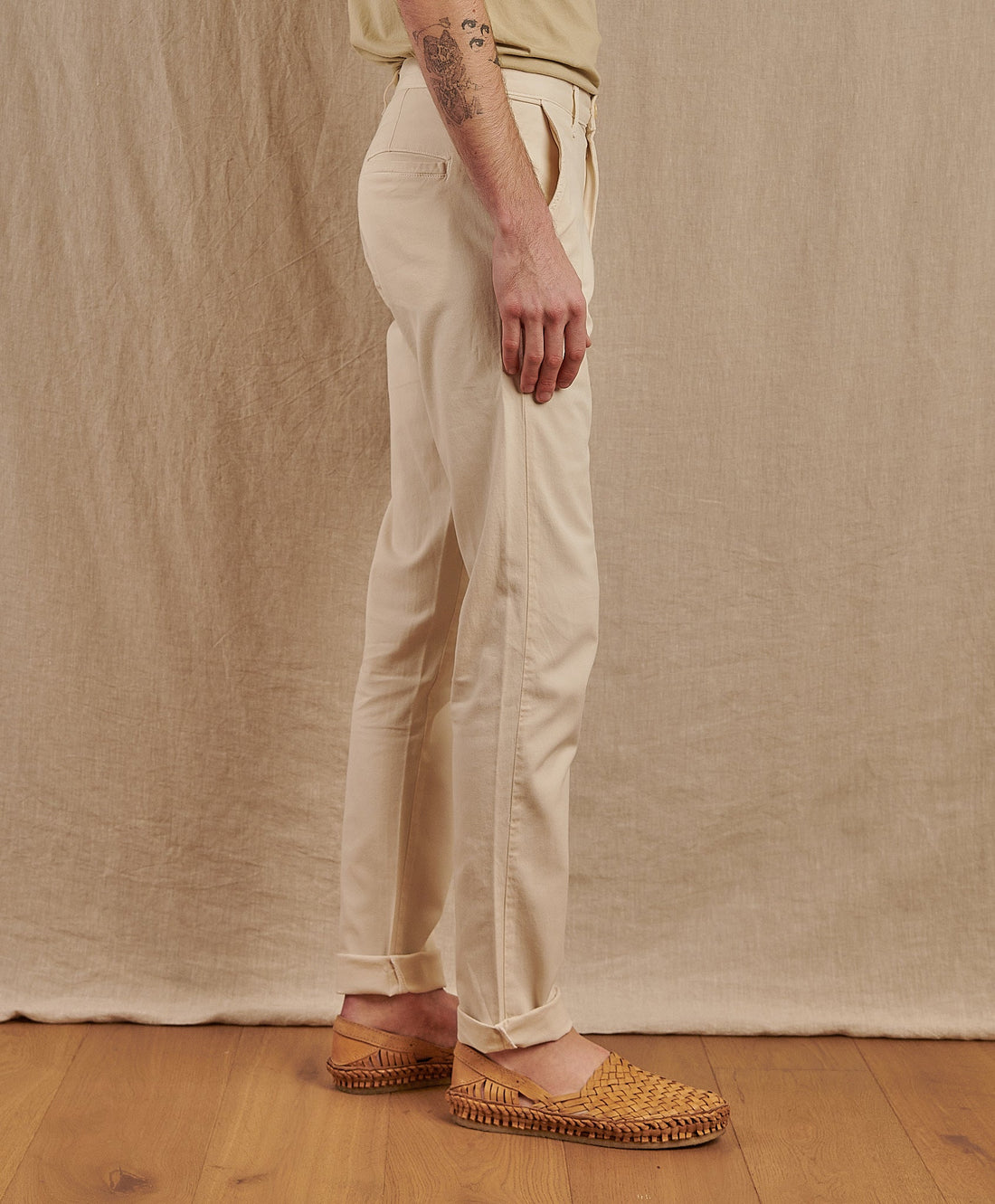 Men's Skye Trouser in Garment Dyed Japanese Twill - Final Sale