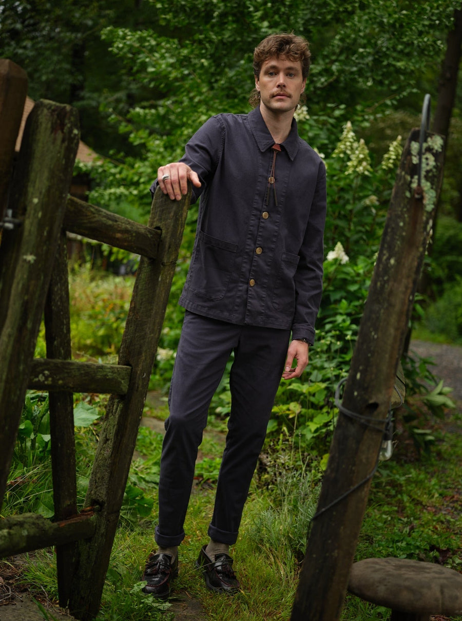 Men's Skye Trouser in Garment Dyed Japanese Twill - Final Sale