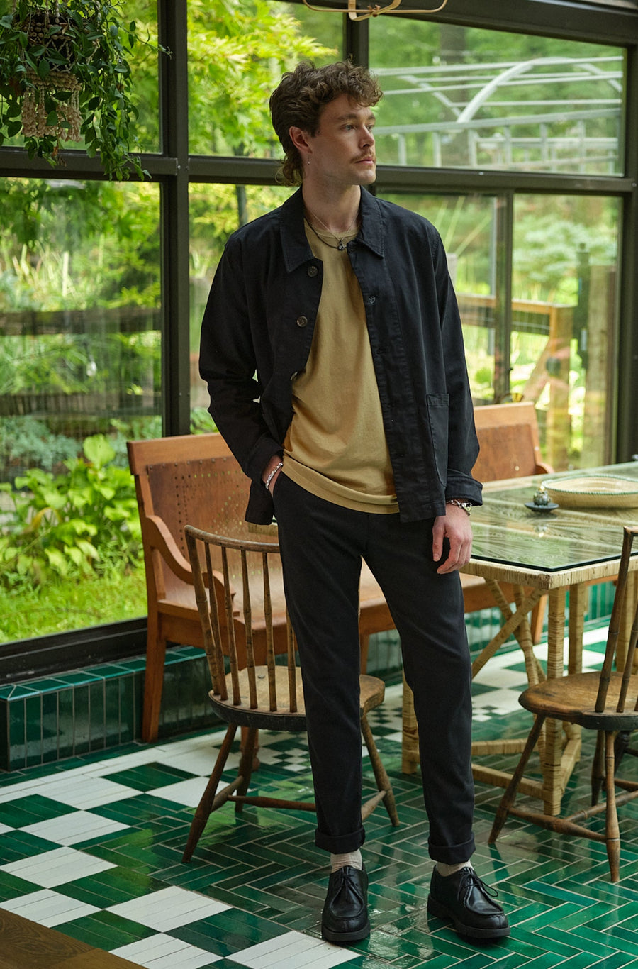 Men's Skye Trouser in Garment Dyed Japanese Twill - Final Sale