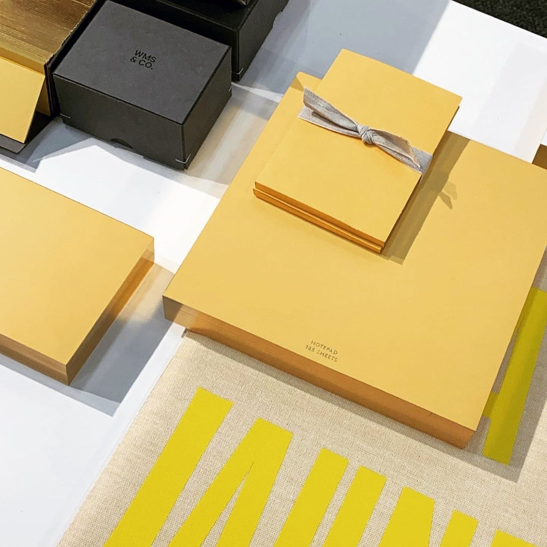 Yellow Small Cards with Gold edging