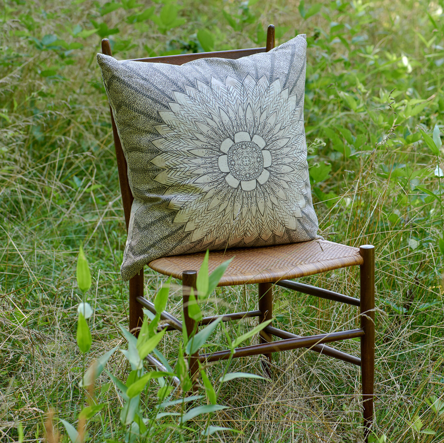 Sunflower Radiance Reversible Pillow 20"x20"