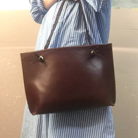 Keir Braided Tote Oxblood