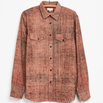 Mazadoor Work Shirt in Pomegranate Brushed