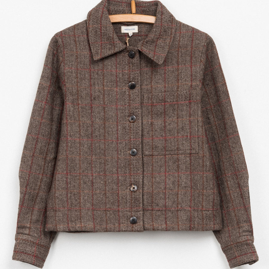 Padma Jacket in Camel Plaid